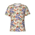 thumbnail image 4 of Vsdgher Snake Print Men's Dry Fit Mesh Athletic Shirts Moisture Wicking Tennis T-Shirt Tops, 4 of 9