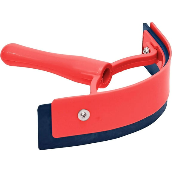 Thick Rubber Sweat (Red) Deluxe Sweat Scraper Horse Plastic Sweat Scraper Rubber Durable & Smooth Thick Rubber Horse Supplies