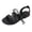 #Black, variant on Lace Up Sandals for Women Gladiator Flat Shoes Ankle Wrap Strappy Open Toe Summer Casual Boho Footwear Dressy Beach Walking Slides Lightweight Ladies Fashion Wear