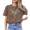 thumbnail image 4 of Ink Printed Camo Rooster Shirt for Women Farm Wife Graphic Tee Country Homestead Gift Espresso Shirt Adult X-Large, 4 of 8