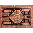 thumbnail image 1 of Ahgly Company Indoor Rectangle Traditional Mango Orange Persian Area Rugs, 7' x 9', 1 of 6