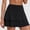 Black, variant on Daolelai Women's Double Layer Shorts Sports Shorts Skirt