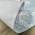 thumbnail image 5 of Ambesonne Floral Place Mats Set of 4, Butterfly Dress, Standard Size, Pale Blue and White, 5 of 6
