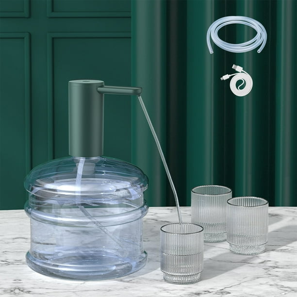 Portable Water Bottle Pump Desktop Water Bottle Dispenser For 5 Gallon Universal Bottles USB Charging Water Dispenser With Water Pipe For Home Outdoor