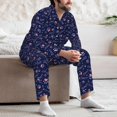 thumbnail image 6 of KLL Bone And Star For American Sleepwear Mens Flannel Pajamas,Long Cotton Pj Set, 6 of 7