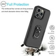 thumbnail image 6 of iPhone 15 Pro Max Case, 2 in 1 Phone Case for iPhone 15 Pro Max 6.7", Takfox Rubber & Rugged Shockproof Protection Heavy Duty with Ring Stand Kickstand Cover,Black, 6 of 12