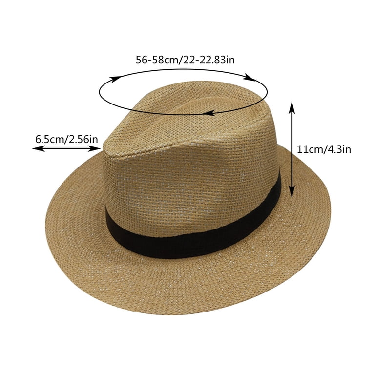 Floppy Big Beach Straw Hats for Women, Foldable Summer Wide 