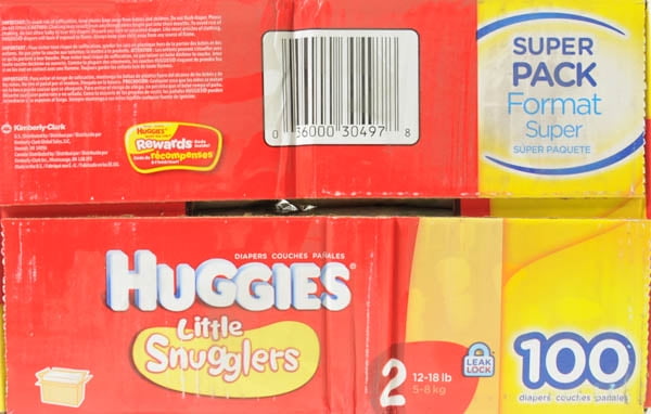 Huggies Little Snugglers Diapers, Super Pack (Choose Your Size)