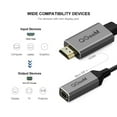 thumbnail image 7 of HDMI to Mini DisplayPort,QGeeM 4K x 2K HDMI Male to Mini DP Female Adapter Converter for HDMI Equipped Systems,Compatible with VESA Dual Mode DisplayPort 1.2,HDMI 1.4, 7 of 7
