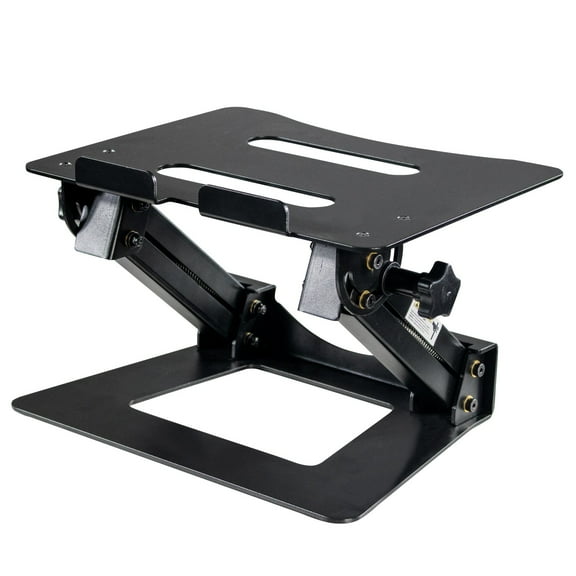 Modern-Depo Portable Aluminum Stand Riser MacBook Pro Lenovo Holder Tray, 10"-17", Black