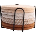 thumbnail image 2 of 8 Pcs Drink Coasters with Holder, 4 Colors Absorbent Coasters for Drinks, Cotton Woven Coaster Set f, 2 of 5