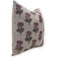 thumbnail image 4 of Stylish Pure Linen Pillow Covers with Hand Block Prints By Fabdivine, 22X22, Throw Pillowcase Cushion Cover with Zipper for Sofa, Couch, Home Décor, Outdoor, Farmhouse, Living Room, Manmohan, 4 of 6