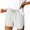 White, variant on Solid Color Mid Waist Thong Panties for Women - Low Waist Comfy Yoga Briefs, Soft Breathable 3-Sided Base Layer for Daily Sport Wear