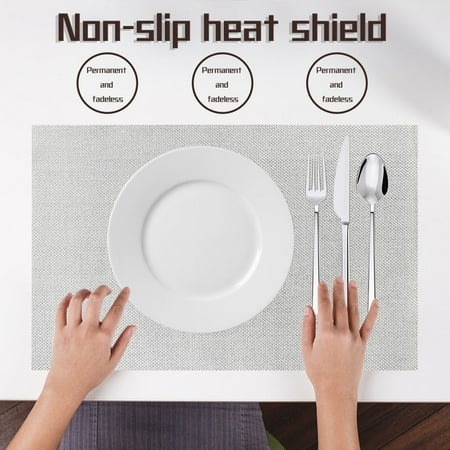 

Womail Kitchen Gadgets European-Style Pvc Placemat Linen Thickened Heat Insulation Tessling Placemat