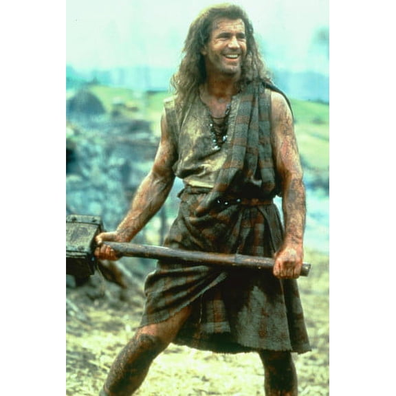 Braveheart Mel Gibson Holding Axe 24x36 Poster