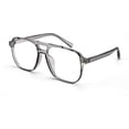 thumbnail image 1 of FEISEDY Blue Light Blocking Glasses Fake Nerd Clear Square Computer Lightweight Aviator Glasses Frame Oversized B3046, 1 of 5