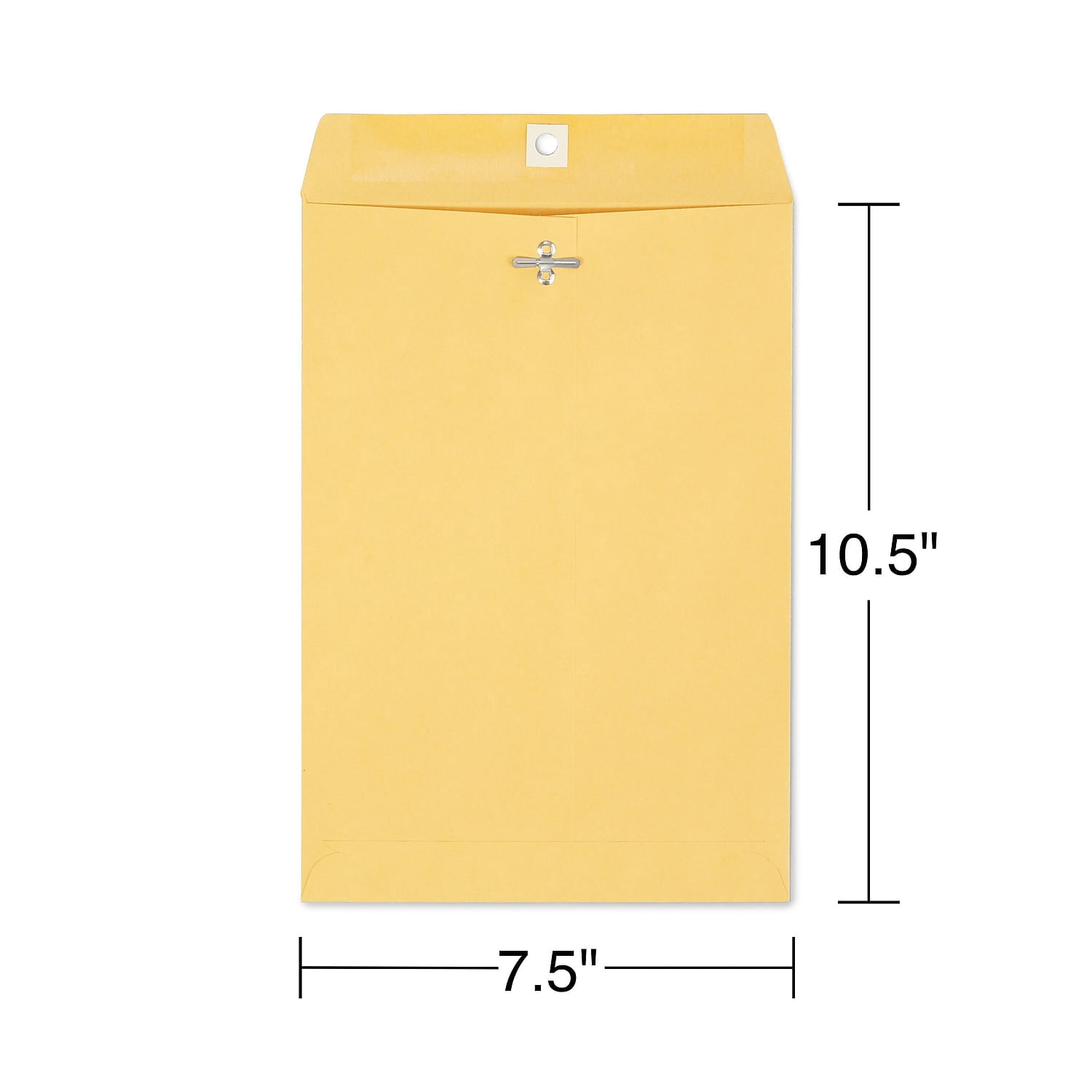 Staples Brown Kraft Clasp 7 1/2" x 10 1/2" Envelopes 100/Box (233577/19268)