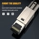 thumbnail image 4 of 4 Uds. Conectores de Cable Ethernet RJ45 Cat6A RJ45, Conector de Terminación Fácil Sin Herramientas de Metal, Cable LAN 2000MHz 40G 22AWG - 24AWG, 4 of 4