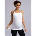 thumbnail image 5 of ANFERRY Maternity Tank Tops with Built in Bra Women Seamless Ribbed Camisole Scoop Neck Adjustable Straps Pregnancy Workout Top, 5 of 10