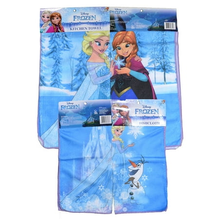 Frozen Princess Elsa Olaf Kitchen Towel Dish Cloth Set Frozen Princess Elsa Olaf Kitchen Towel Dish Cloth Set
