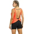 thumbnail image 2 of icyzone Open Back Athletic Yoga Tops Gym Shirts Workout Tank Tops for Women, 2 of 5