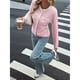 thumbnail image 4 of Suéteres Tipo Cárdigan de Larga con Cuello en V para Mujer, Chaquetas de Punto Gruesas, y con Botones, para Otoño e Invierno. Rosa S, 4 of 8