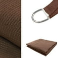 thumbnail image 3 of Rectangular Sun Shade Sail 8 x 12 Ft UV Block Fabric Brown, 3 of 4