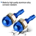 thumbnail image 5 of 2pcs Universal Aluminum Alloy Car Auto Front Windshield Sprayer Washer Nozzle Blue, 5 of 5