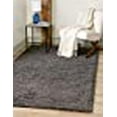 thumbnail image 3 of Unique Loom 3136653 8 x 10 ft. Solid Shag Rectangular Rug, Graphite Gray, 3 of 5