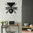 thumbnail image 4 of Craftnamesign Custom Billiards Metal Wall Art LED Light, Custom Billiards Player Name Sign, 4 of 5