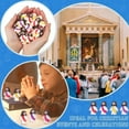 thumbnail image 3 of Mini Jesus Figurines in Bulk, Little Figures 50 Pack, Mini Figurine Easter Decorations, Figurines Party Favors Gift for Filled Easter Eggs Stuffers (50Pcs, Blue), 3 of 8