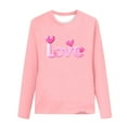 thumbnail image 3 of LckLvx Boys Girls Valentine's Day Shirts Heart Graphic Long Sleeve T-Shirts Kids Lightweight Casual Blouse, 3 of 4