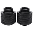 thumbnail image 1 of 2Pcs Water Cooling Fittings G1/4 External Thread For 9.5X12.7Mm Soft Tube Computer Cooling System Connector Black, 1 of 8