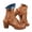Brown, variant on Chunky Heels for Women Open Toe Dressy Sandals Block Heel Travel Slide Shoes Summer Work Buckles Casual Pumps Grey Size 6.5
