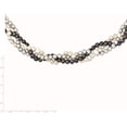 thumbnail image 3 of Sterling Silver Rh 6-7mm White/Black/Silver Fwc Pearl With 2In Ext. Necklace (19 X 15) Made In China qh4798-17, 3 of 5