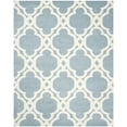 thumbnail image 2 of SAFAVIEH Chatham Karina Geometric Wool Area Rug, Blue/Ivory, 8' x 10', 2 of 8