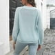 thumbnail image 5 of Suéteres para mujer Suéteres de otoño Cuello redondo Moda Manga larga Suéter suelto Tops Blusa de punto Odeerbi  ODB-5, 5 of 5