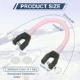 thumbnail image 2 of Uxcell Ski Tip Connector, Snowboard Clip Ski Training Aid Basic Turning Portable Durable Holder Skiing Accessories- Fit for (Beginners Skiing Training/Speed Control) 2 Pcs & Yellow/Pink, 2 of 7