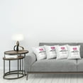 thumbnail image 3 of Ambesonne Saying Throw Pillow Cover 4 Pack, Be Cool Stay Calm Lips Arrow, 16", Magenta Charcoal Grey, 3 of 7