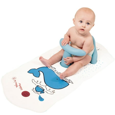 Image Infant Baby Safety Bath Support Seat Non-slip Infant Heat Sensitive Bath
