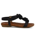 thumbnail image 5 of PATRIZIA Spring Step Nectarine Sandals for Womens - Ladies Sandals with Chic Flower Grabbing t-Straps - Casuals Womens Sandals with Stretch Back Strap, 5 of 8