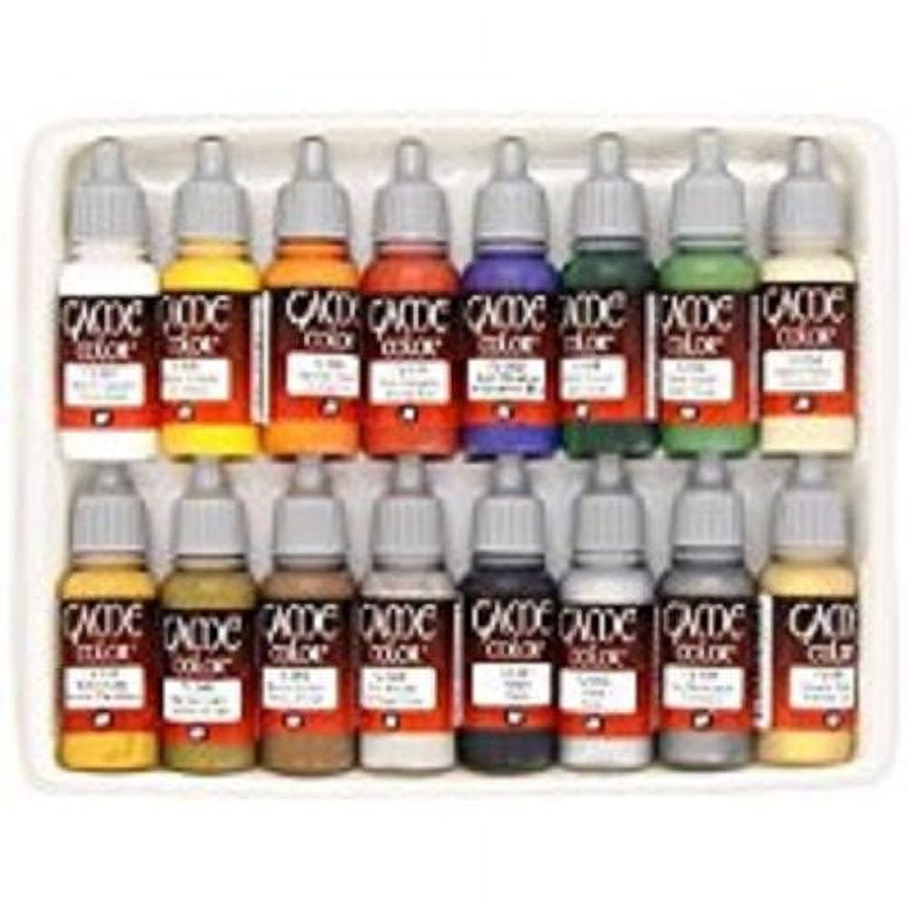 Vallejo Paints: Game Color Set - Introduction - 16 Paint Colors - 18ml (.60oz) Bottles, Starter Set for Fantasy & Wargame Figures, Miniatures & Hobby