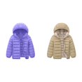 thumbnail image 1 of (2-Pack) Rinsvye Kids Lightweight Down Jacket Warm Winter Coat Pure Color Thermal Jacket Girls Short Style Quilted Outerwear, 1 of 3