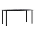 thumbnail image 5 of Bowery Hill Contemporary Powder-Coated Garden Dining Set in Black, 5 of 15