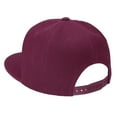 thumbnail image 5 of Falari Wholesale 12 Pack Snapback Hat Cap Hip Hop Style Flat Bill Blank Solid Color Adjustable Size Wine, 5 of 6