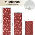 thumbnail image 4 of Red Christmas Snowflake Pattern Kitchen Rugs Sets Of 3,Kitchen Runner Rugs Non Skid Washable,Decorative Kitchen Floor Mats for Kitchen,Sink,Laundry,17"x30"+ 17"x47" + 17"x59", 4 of 6