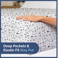 thumbnail image 7 of CGK Linens 4-Piece Cute & Cozy Kids Sheet Set - Queen Size Kids Bedding With Vibrant Designs For Boys, Girls, Teens, Toddler, Baseball Blue, 7 of 7