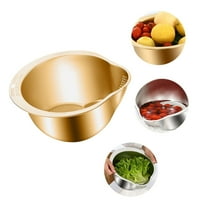 XGFHYJEH Colander, Small Colander, Berry Colander, Kitchen Colander, Fruit Colander, Small Colander for Fruit and Veggies, Metal Colander, Stainless Colander, Steel Colander