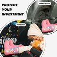 thumbnail image 4 of Pofeuu I Love With Autism To The Moon And Back Print 2 Pack PU Leather Kick Mat Back Seat Protector, Universal Car Seat Back Organizer, Waterproof Backseat Protector For Most Car, 4 of 8