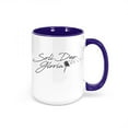thumbnail image 1 of Soli Deo Gloria, Christian Mugs, Jesus Coffee Cup, Christian Gift, Religious Mug, Christian Decor, Glory To God Alone, Godly Mugs, Cups, BLUE, 1 of 1